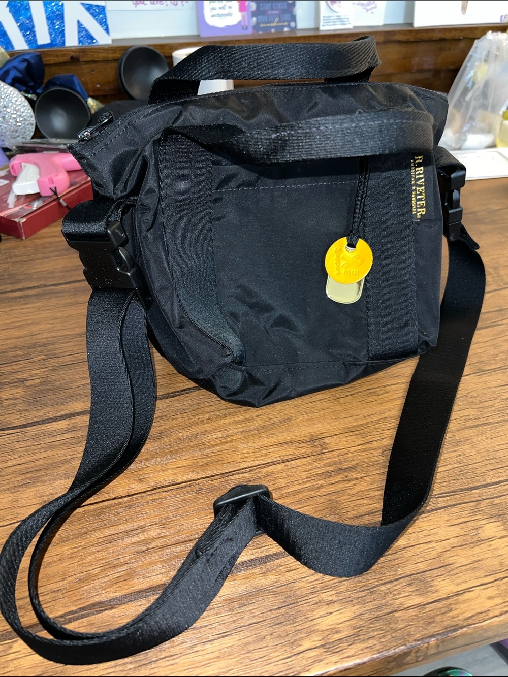 R. Riveter Black Nylon‎ Crossbody American Made- OS